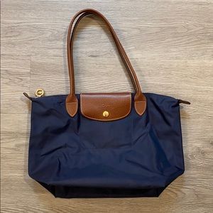 Long champ Le Pliage Bag in Navy